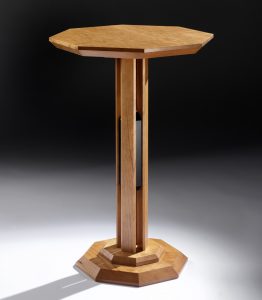 Obelisk contemporary bespoke pedestal table